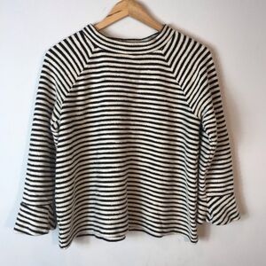 LOFT Terry Cloth Bell Cuff Knit Top